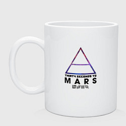 Кружка керамическая Thirty seconds to mars cosmos, цвет: белый