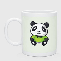 Кружка керамическая Маленький панда, цвет: фосфор