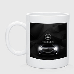 Кружка керамическая Mercedes, цвет: белый