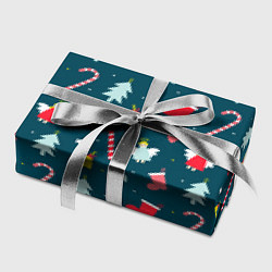 Бумага для упаковки Новогодний узор, цвет: 3D-принт — фото 2