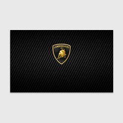Бумага для упаковки Lamborghini logo n carbone, цвет: 3D-принт