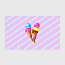 Бумага для упаковки Мороженое графический фон, цвет: 3D-принт