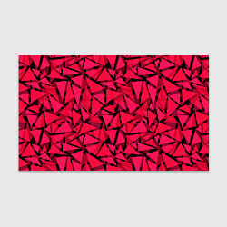 Бумага для упаковки Красно-черный полигональный, цвет: 3D-принт