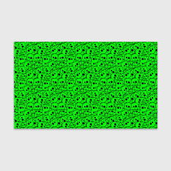 Бумага для упаковки Черепа на кислотно-зеленом фоне, цвет: 3D-принт