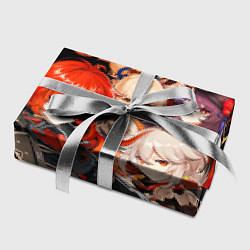 Бумага для упаковки Genshin Impact: Дилюк, Кадзуха, Ёимия, Ху Тао, цвет: 3D-принт — фото 2