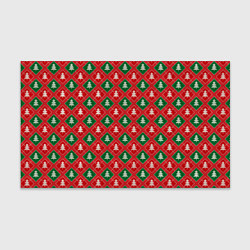 Бумага для упаковки Ёлочки красно-зелёные, цвет: 3D-принт