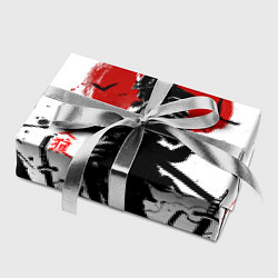 Бумага для упаковки GHOST OF TSUSHIMA ПРИЗРАК ЦУСИМЫ КРАСНОЕ СОЛНЦЕ, цвет: 3D-принт — фото 2