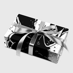 Бумага для упаковки Черно-белый Сайтама One Punch-Man, цвет: 3D-принт — фото 2