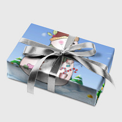 Бумага для упаковки Веселый Снеговичок, цвет: 3D-принт — фото 2
