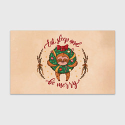 Бумага для упаковки Новый год Ленивец, цвет: 3D-принт