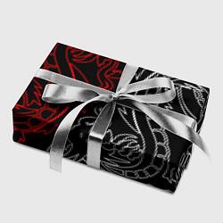 Бумага для упаковки БЕЛО КРАСНЫЙ ДРАКОН RED WHITE DRAGON, цвет: 3D-принт — фото 2