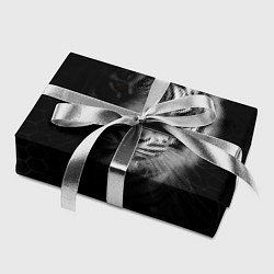 Бумага для упаковки Тигр черно-белый соты, цвет: 3D-принт — фото 2