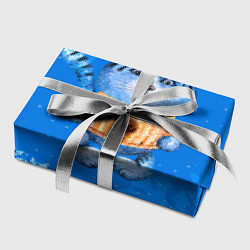 Бумага для упаковки Синий плюшевый тигренок 2022, цвет: 3D-принт — фото 2