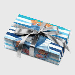 Бумага для упаковки Дельфин Море, цвет: 3D-принт — фото 2