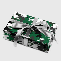 Бумага для упаковки Зелено-черный камуфляж, цвет: 3D-принт — фото 2