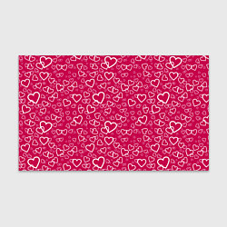 Бумага для упаковки Влюблённые Сердца LOVE, цвет: 3D-принт