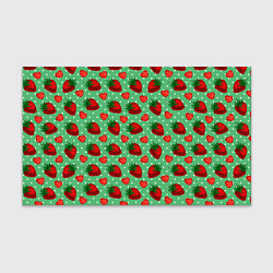 Бумага для упаковки Клубника на зеленом фоне, цвет: 3D-принт
