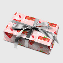 Бумага для упаковки Подарки и сердечки, цвет: 3D-принт — фото 2