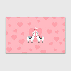 Бумага для упаковки Lama I Love You, цвет: 3D-принт