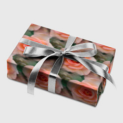 Бумага для упаковки Нежные розы паттерн, цвет: 3D-принт — фото 2