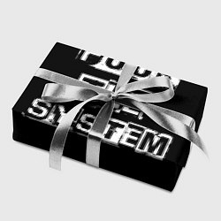 Бумага для упаковки FACK THE SYSTEM, цвет: 3D-принт — фото 2
