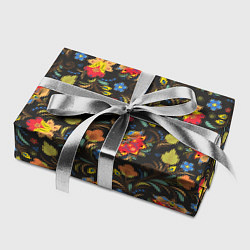 Бумага для упаковки Хохломские цветочки, цвет: 3D-принт — фото 2