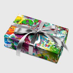 Бумага для упаковки Яркое безумие Бабочки, кляксы, граффити, цвет: 3D-принт — фото 2