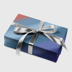 Бумага для упаковки Полосатый коричнево-голубой паттерн, цвет: 3D-принт — фото 2