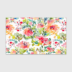 Бумага для упаковки Floral pattern Watercolour Summer, цвет: 3D-принт