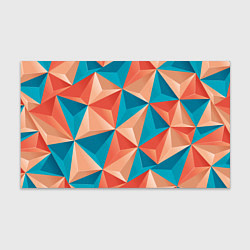 Бумага для упаковки Розово-бирюзовая полигональ, цвет: 3D-принт