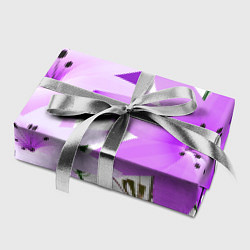 Бумага для упаковки Flowers purple light, цвет: 3D-принт — фото 2