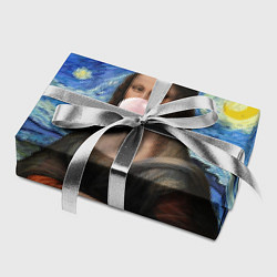 Бумага для упаковки Мона Лиза Приколы - Звездная ночь, цвет: 3D-принт — фото 2