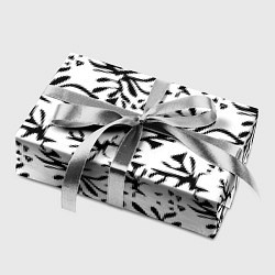 Бумага для упаковки Черно белый абстрактный модный узор, цвет: 3D-принт — фото 2
