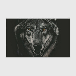 Бумага для упаковки Крупная морда серого волка, цвет: 3D-принт