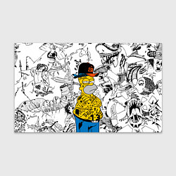 Бумага для упаковки Гомер Симпсон - ярый головорез!, цвет: 3D-принт