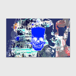 Бумага для упаковки Синий череп Барта Симпсона, цвет: 3D-принт