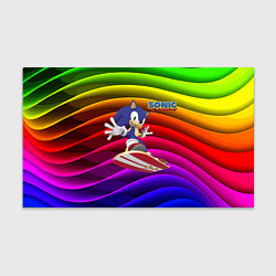 Бумага для упаковки Sonic - hedgehog - skateboarding - bands, цвет: 3D-принт
