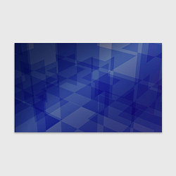 Бумага для упаковки Абстрактные синие прямоугольные фигуры, цвет: 3D-принт