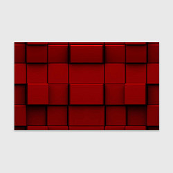 Бумага для упаковки Абстрактная красные кубики-стена, цвет: 3D-принт
