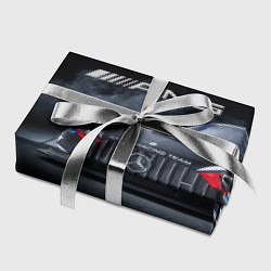 Бумага для упаковки Mercedes AMG - racing team - motorsport, цвет: 3D-принт — фото 2