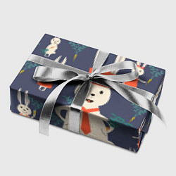Бумага для упаковки Семья крольчат, цвет: 3D-принт — фото 2