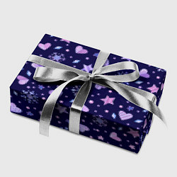 Бумага для упаковки Новогодние сердечки, цвет: 3D-принт — фото 2