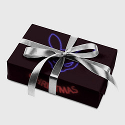 Бумага для упаковки Neon christmas bunny, цвет: 3D-принт — фото 2