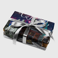 Бумага для упаковки С новым годом - новогодняя ночь, цвет: 3D-принт — фото 2
