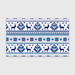 Бумага для упаковки Happy new year, blue deer, цвет: 3D-принт