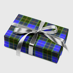 Бумага для упаковки Ткань Шотландка сине-зелёная, цвет: 3D-принт — фото 2