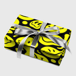 Бумага для упаковки Кислотный желтый смайлик, цвет: 3D-принт — фото 2