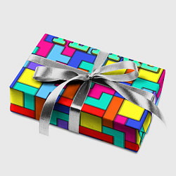 Бумага для упаковки Тетрис - паттерн, цвет: 3D-принт — фото 2