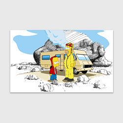 Бумага для упаковки Барт Симпсон и его папаша, цвет: 3D-принт