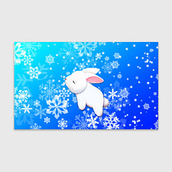 Бумага для упаковки Милый кролик в снежинках, цвет: 3D-принт